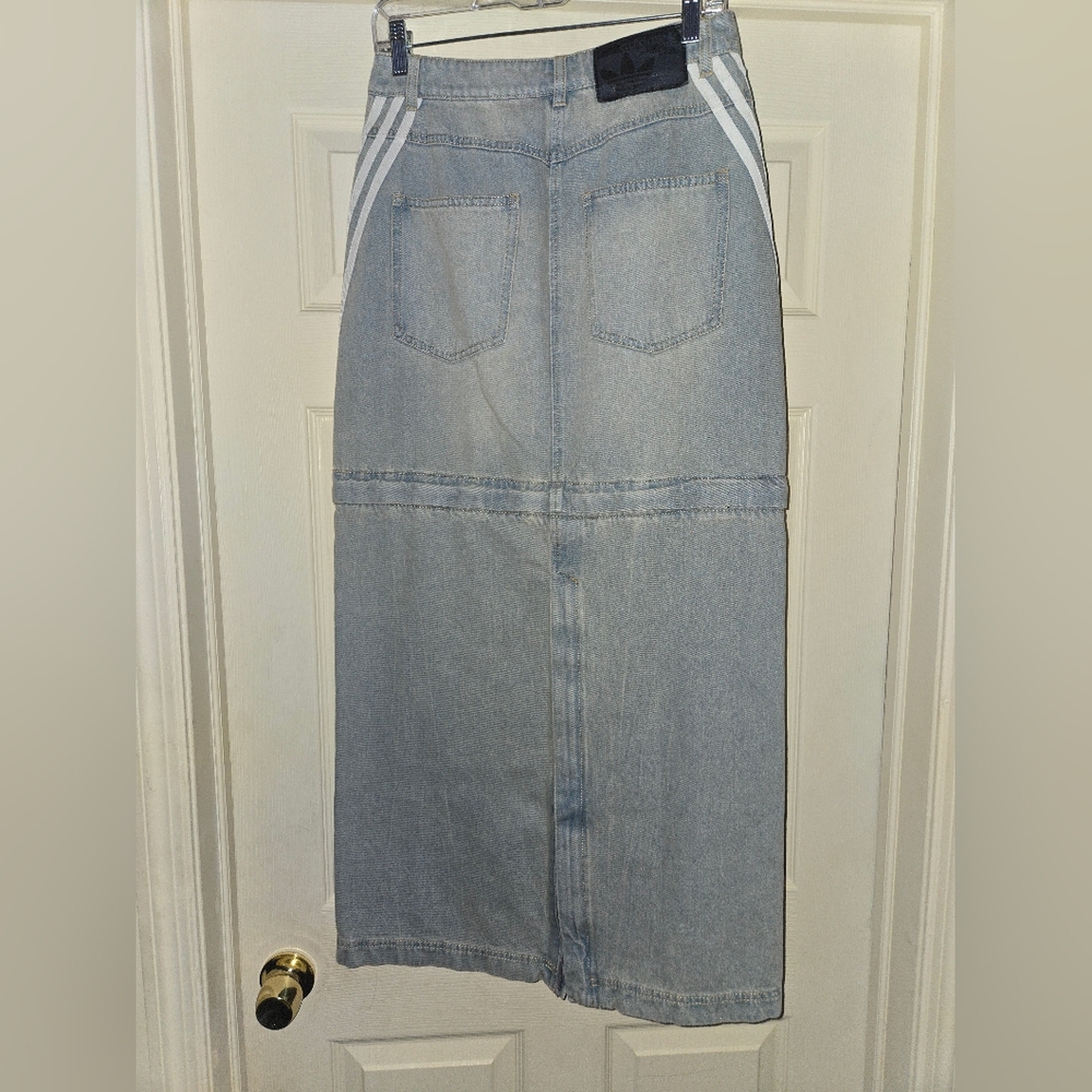 NWT Adidas Originals 2-in-1 Denim Skirt - Picture 9 of 16